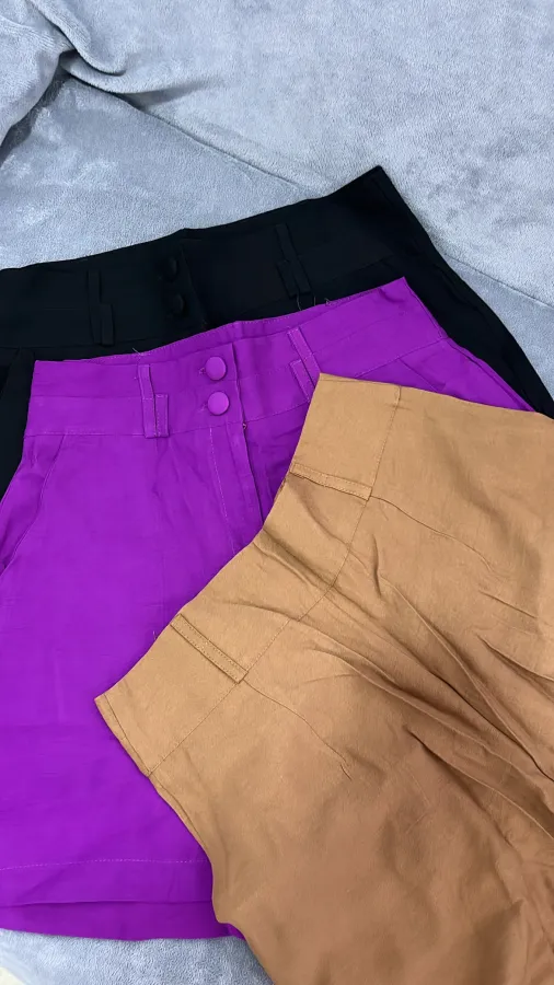 Short em alfaiataria