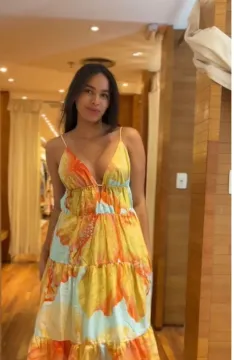 vestido estampado