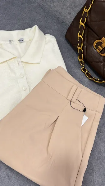 Short em alfaiataria